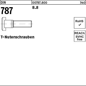 1.007870.80000 - DIN 787  T-Nutenschraube, Stahl 8.8