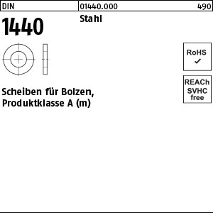 1.014400.00000 - DIN 1440  Scheibe für Bolzen, Pkl. A (m), Stahl