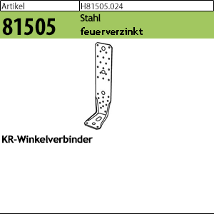 1.815050.02400 - ART 81505  KR-Winkelverbinder, Stahl tZn