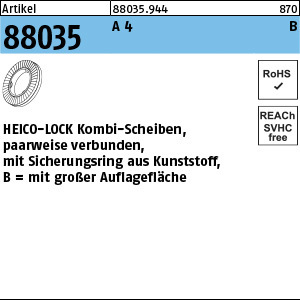 1.880350.94400 - ART 88035  HEICO-LOCK Kombi-Scheibe, HKB, A4