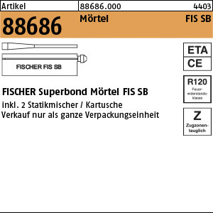 1.886860.00000 - ART 88686  FISCHER Superbond Mörtel FIS SB, Mörtel